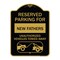 Signmission Reserved Parking for New Fathers Unauthorized Vehicles Towed Away Alum, 18" x 24", BG-1824-23091 A-DES-BG-1824-23091 - alternate 1